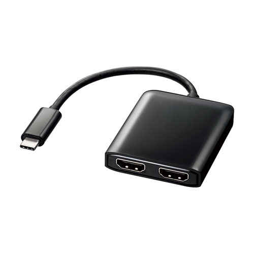 USB TypeC MSTハブ (DisplayPort Altモード） Type-C→HDMI×2 AD