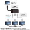 AEgbgFUSB TypeC-HDMI 3 MSTnu@(DisplayPort Alt[hj ZAD-ALCMST3HD