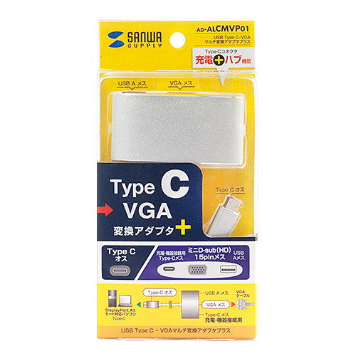 USB Type C-VGA}`ϊA_v^iType-CEUSB3.0|[gt) AD-ALCMVP01