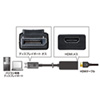 DisplayPort(ディスプレイポート)-HDMI変換アダプタ