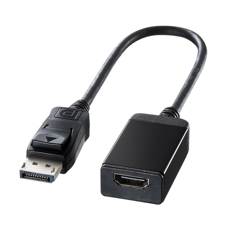 DisplayPort(ディスプレイポート)-HDMI変換アダプタ AD-DPHD02の通販ならサンワダイレクト