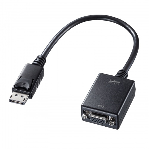 DisplayPort VGA ϊA_v^ 20cm tHD 1080p D-Sub 15pin j^[ vWFN^[ ubN AD-DPV06