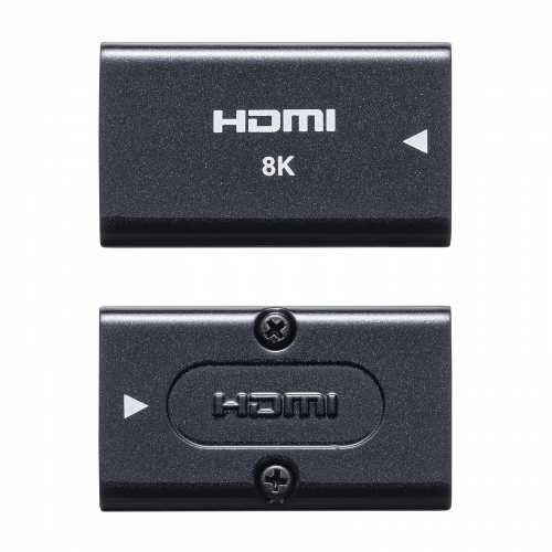 HDMI中継アダプタ 延長コネクター 変換 金メッキ メス-メス 8K 60Hz 4K 120Hz AD-HD30EN