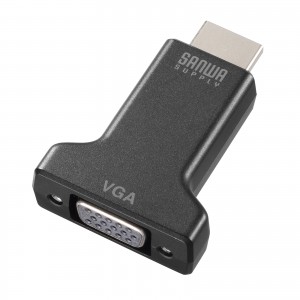 HDMI-VGA�ϊ��A�_�v�^ �I�[�f�B�I�o�͕t��