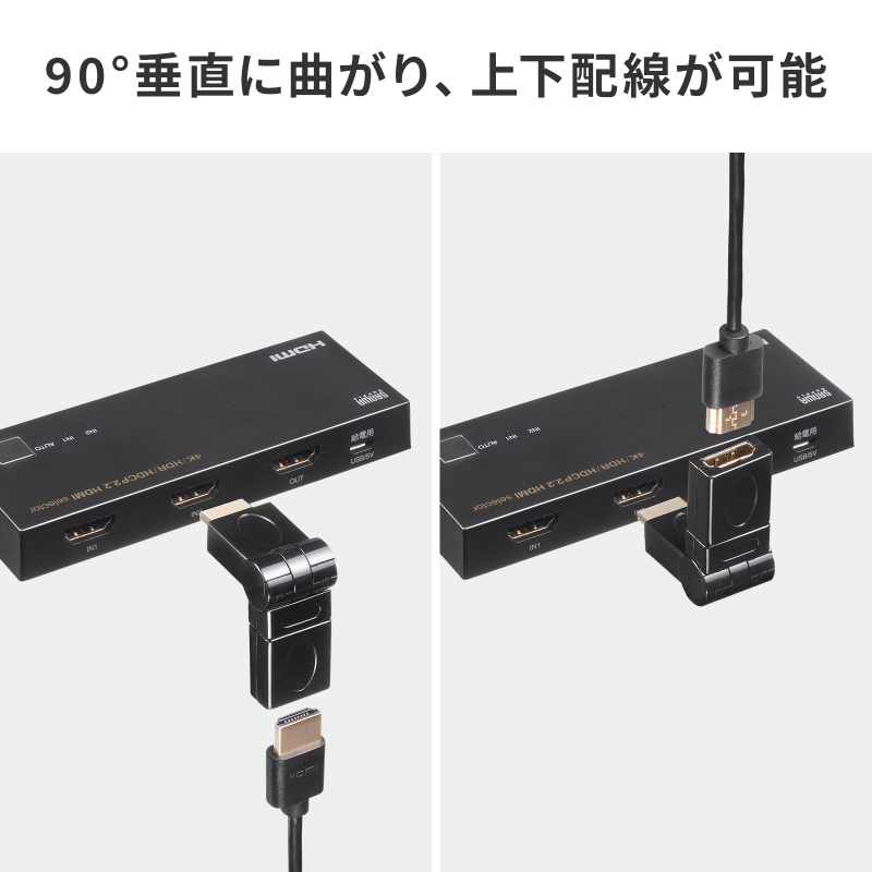 HDMI�A�_�v�^ ��] �ϊ� �R�l�N�^ �ϊ��A�_�v�^ 4K �����b�L �e���r �v���W�F�N�^�[ ���R�[�_�[ �Q�[���@