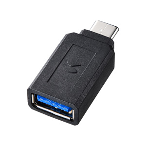 Type-C USB A変換アダプタ（ブラック）｜サンプル無料貸出対応 AD-USB28CAF |サンワダイレクト