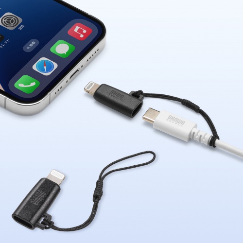 USB Type-C LightningϊA_v^ PD60W USB2.0 MFiF f[^] [d Xgbvt ubN AD-USB30LCFBK