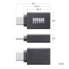 Type-CϊA_v^ USB 5Gbps USB A to Type-Cϊ 5V3A[dΉ ^݌v A~RlN^ AD-USB31CAF