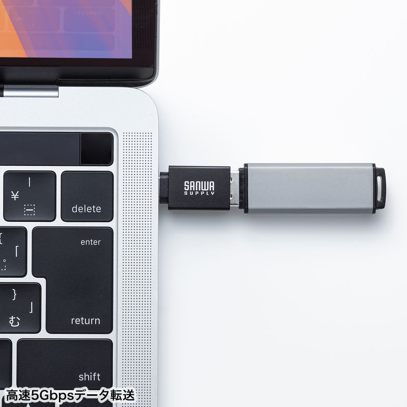 Type-CϊA_v^ USB 5Gbps USB A to Type-Cϊ 5V3A[dΉ ^݌v A~RlN^ AD-USB31CAF