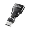 USB A to C �ϊ��A�_�v�^ 540����] �㉺���E �S�����Ή� L�� L�^ �R�l�N�^ USB2.0 Type-C�I�X-USB A���X �����ϊ� �u���b�N