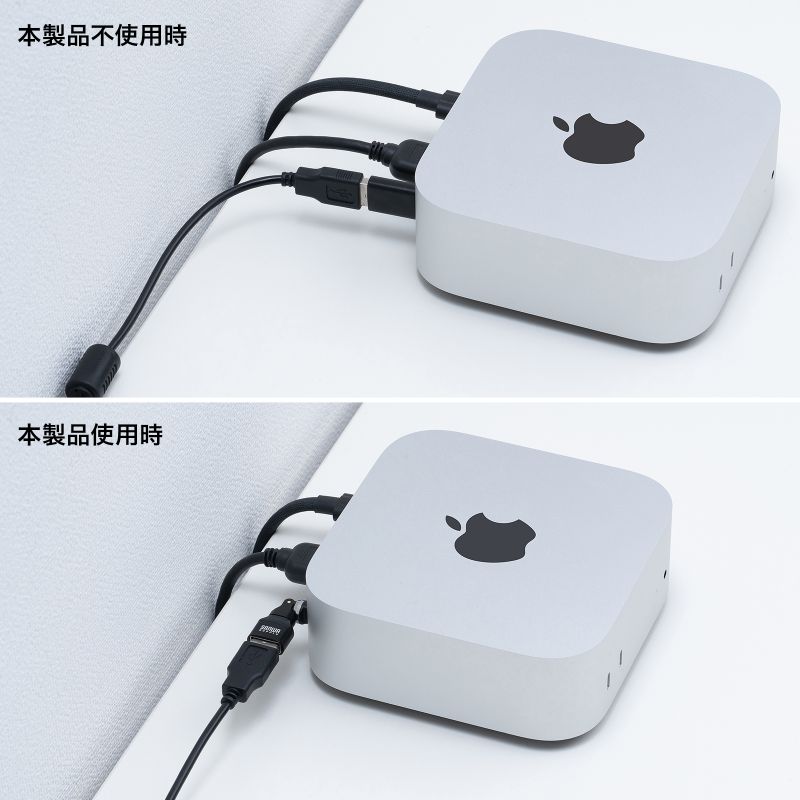 USB A to C �ϊ��A�_�v�^ 540����] �㉺���E �S�����Ή� L�� L�^ �R�l�N�^ USB2.0 Type-C�I�X-USB A���X �����ϊ� �u���b�N