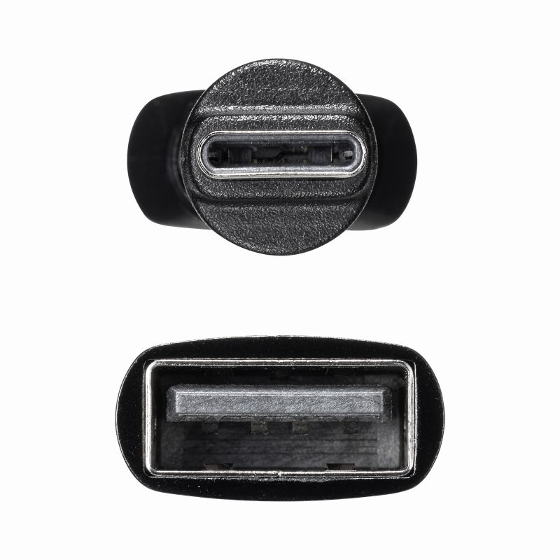 USB A to C �ϊ��A�_�v�^ 540����] �㉺���E �S�����Ή� L�� L�^ �R�l�N�^ USB2.0 Type-C�I�X-USB A���X �����ϊ� �u���b�N