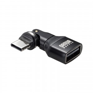 USB A to C �ϊ��A�_�v�^ 540����] �㉺���E �S�����Ή� L�� L�^ �R�l�N�^ USB2.0 Type-C�I�X-USB A���X �����ϊ� �u���b�N