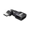 USB A to C �ϊ��A�_�v�^ 540����] �㉺���E �S�����Ή� L�� L�^ �R�l�N�^ USB2.0 Type-C�I�X-USB A���X �����ϊ� �u���b�N