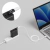 USB-C�ϊ��A�_�v�^ L���^ �����^�C�v �㉺���� USB 40Gbps �����]�� PD240W �}���[�d CtoC�R�l�N�^ �u���b�N