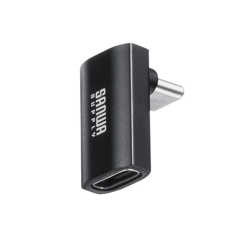 USB-C�ϊ��A�_�v�^ L���^ �����^�C�v �㉺���� USB 40Gbps �����]�� PD240W �}���[�d CtoC�R�l�N�^ �u���b�N