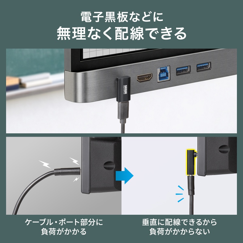 USB-C�ϊ��A�_�v�^ L���^ �����^�C�v �㉺���� USB 40Gbps �����]�� PD240W �}���[�d CtoC�R�l�N�^ �u���b�N