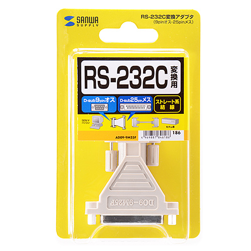 RS-232CϊA_v^(D-sub9pinIX-D-sub25pinX) AD09-9M25F