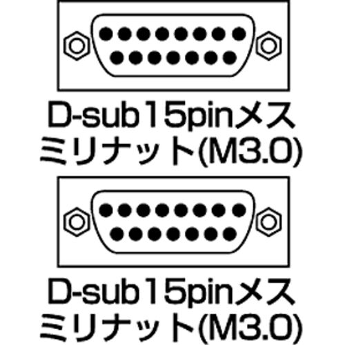 WF_[`FW[iD-sub15pinX - D-sub15pinXj AD15S-FFK