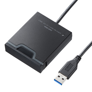 CFカードリーダー USB3.0 Aコネクタ接続 カバー付き