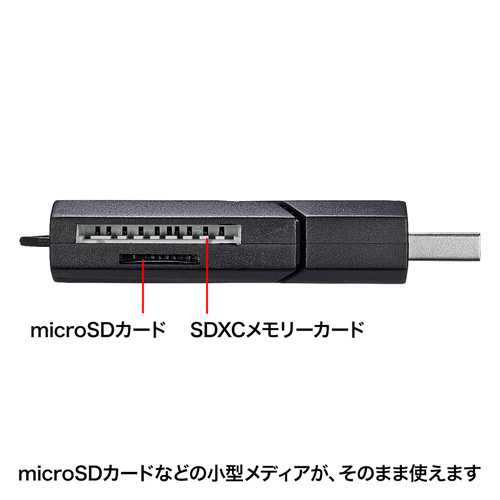 USB3.0J[h[_[imicroSDXC/SDXCΉEXChLbvt) ADR-3MSDUBK