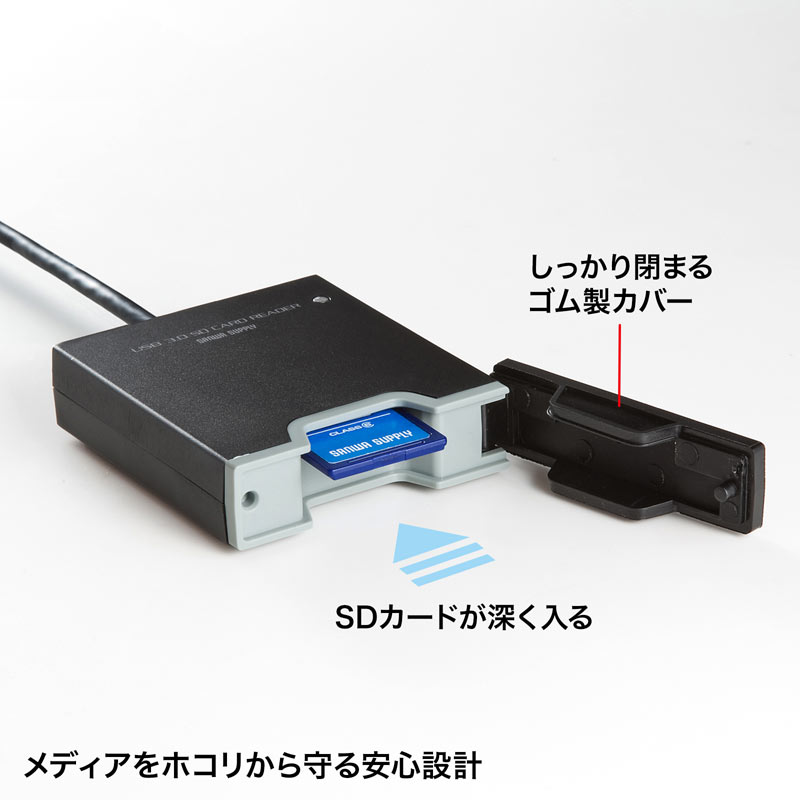 USB3.2 Gen1 SDカードリーダー｜サンプル無料貸出対応 ADR-3SDUBKN