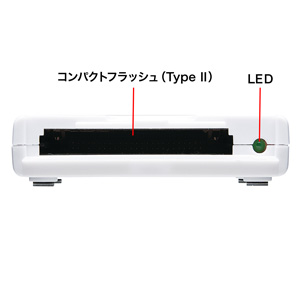 UDMA コンパクトフラッシュカードリーダーライターADR-CFU2Hの