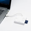 USB2.0 カードリーダー（microSD/SDXC/SDHC対応・ホワイト）