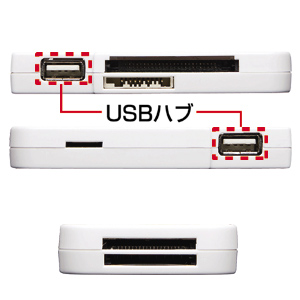 y킯݌ɏz USB2.0 HUBtJ[h[_[C^[izCgj ADR-MLT5HW