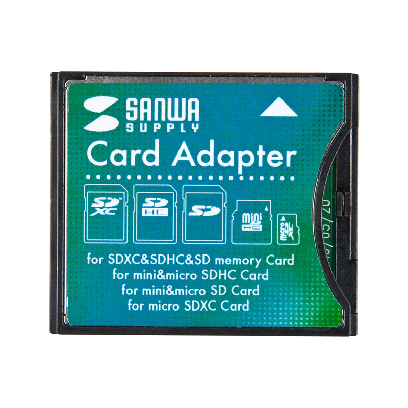 SANWA SUPPLY SDXC用CFアダプタ