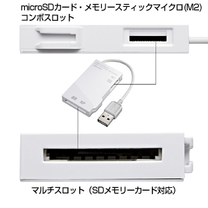 USB2.0 J[h[_[iSDAM2ΉzCgj ADR-SDXC1W