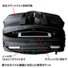 3WAYビジネスバッグ（15.6型ワイド・ダブル・出張用・大型・ブラック）
