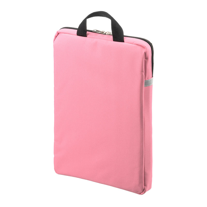 手提げ付きバッグインバッグ　ランドセルの中身を整理　ピンク