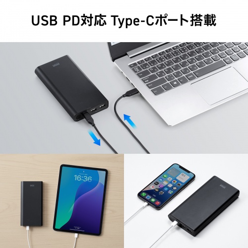 USB PDΉoCobe[ 19800mAh PD60W Type-C~1 USB A~1 m[gp\R ^ubg X}[gtH @ o ^ PSEKi BTL-RDC37