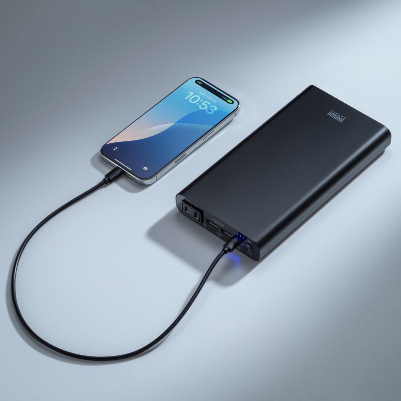 ���o�C���o�b�e���[ AC�o�͑Ή� ��e�� 20000mAh 72Wh AC65W PD45W �m�[�g�p�\�R�� �R���Z���g USB�[�d ��s�@�������݉� ���s �|�^�d �|�[�^�u���d��