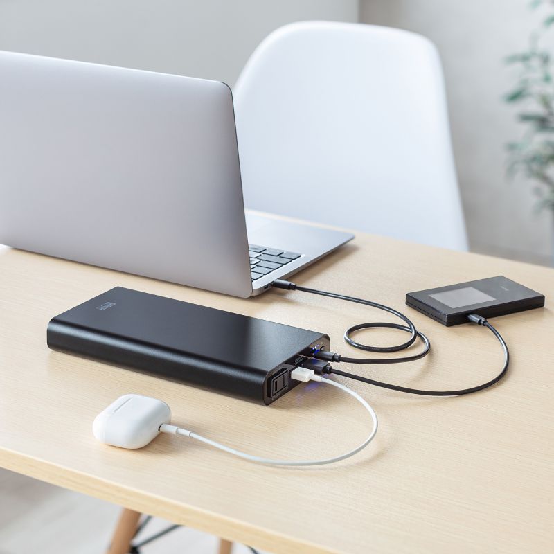 ���o�C���o�b�e���[ AC�o�͑Ή� ��e�� 20000mAh 72Wh AC65W PD45W �m�[�g�p�\�R�� �R���Z���g USB�[�d ��s�@�������݉� ���s �|�^�d �|�[�^�u���d��