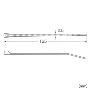 ケーブルタイ 165mm 30本 CA-602Nの販売商品 |通販ならサンワダイレクト