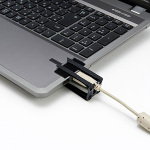 USBホールドロック（USBプラグ対応・抜け防止・面ファスナー取り付け）