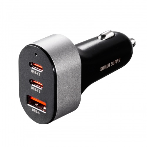 J[`[W[ PDΉ ő67W Type-C~3 USB-A~1 12V/24VԑΉ X}z ^ubg m[gp\R CAR-CHR83CPD