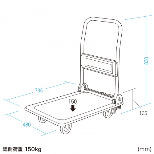  ܂肽 Xgbp[t ω׏d150kg ~ߕt X`[ ԍ h~So[ וh~v[g q  Ɩp lCr[ CART-FA12HBL