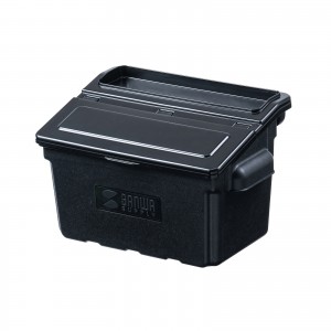 3段式ワゴン用蓋付きサイドBOX 小 ブラック CART-FA3ST2BK |サンワ 
