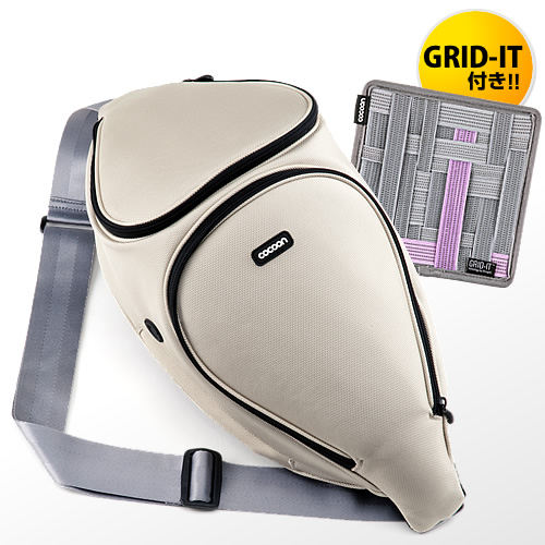 一眼レフカメラバッグ（「GRID-IT！」付属・Cocoon Digital SLR Sling・ベージュ） CCS700ST