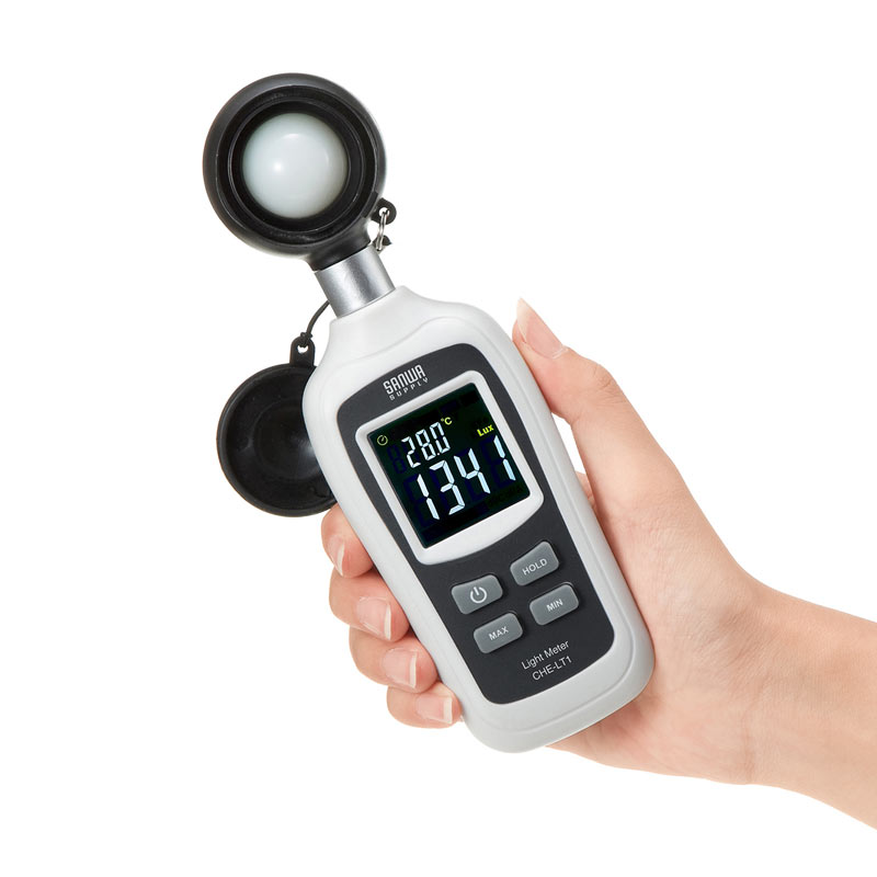 デジタル照度計（小型・気温測定機能付き） CHE-LT1