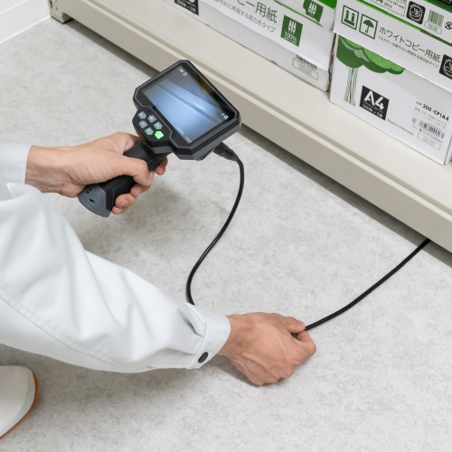 �t�@�C�o�[�X�R�[�v �H�Ɨp�������J���� IP67 8mm �h���J���� �X�l�[�N�J���� �{�A�X�R�[�v  5�C���`���j�^�[ 1m�P�[�u�� LED����