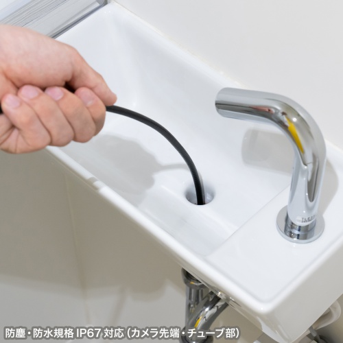 �t�@�C�o�[�X�R�[�v �H�Ɨp�������J���� IP67 8mm �h���J���� �X�l�[�N�J���� �{�A�X�R�[�v  5�C���`���j�^�[ 1m�P�[�u�� LED����