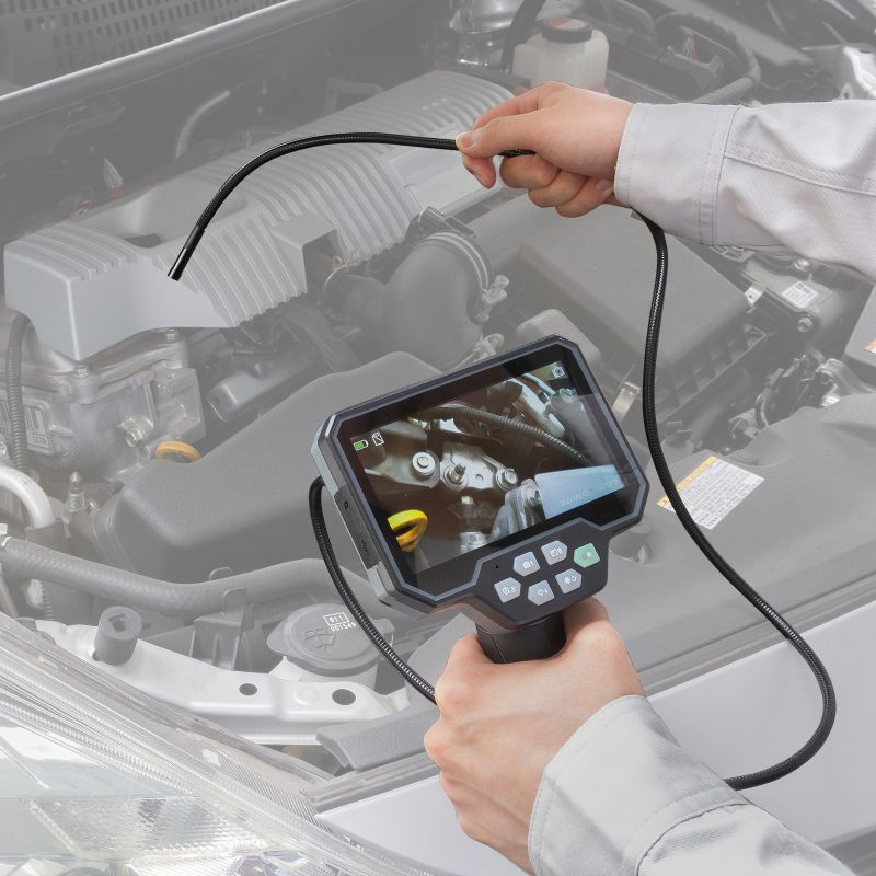 �t�@�C�o�[�X�R�[�v �H�Ɨp�������J���� IP67 8mm �h���J���� �X�l�[�N�J���� �{�A�X�R�[�v  5�C���`���j�^�[ 1m�P�[�u�� LED����