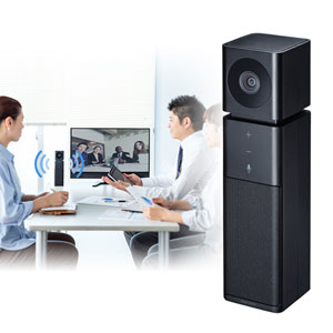 WEBカメラ マイク スピーカー内蔵 スピーカーフォン 200万画素 全指向 