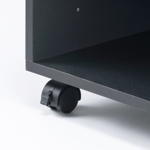 掛け軸専用　木製収納ボックス 黒色金具付き ぼん家具 【完成品】 木製 ボックス 木製ラック 鍵付き キュー