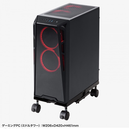 CPU�X�^���h �f�X�N�g�b�v�p �ω׏d50kg �X�`�[���� �Q�[�~���OPC �p�\�R�����b�N �p�\�R���X�^���h �L���X�^�[�t�� �ق���΍� ���E���s�����i�K����