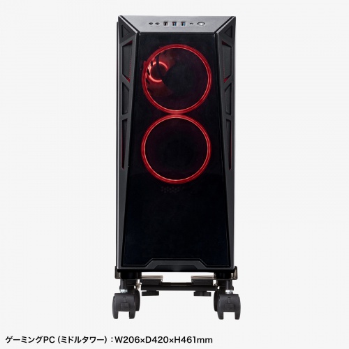 CPU�X�^���h �f�X�N�g�b�v�p �ω׏d50kg �X�`�[���� �Q�[�~���OPC �p�\�R�����b�N �p�\�R���X�^���h �L���X�^�[�t�� �ق���΍� ���E���s�����i�K����